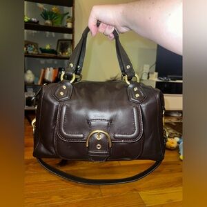 Coach Campbell Dark Brown leather handbag